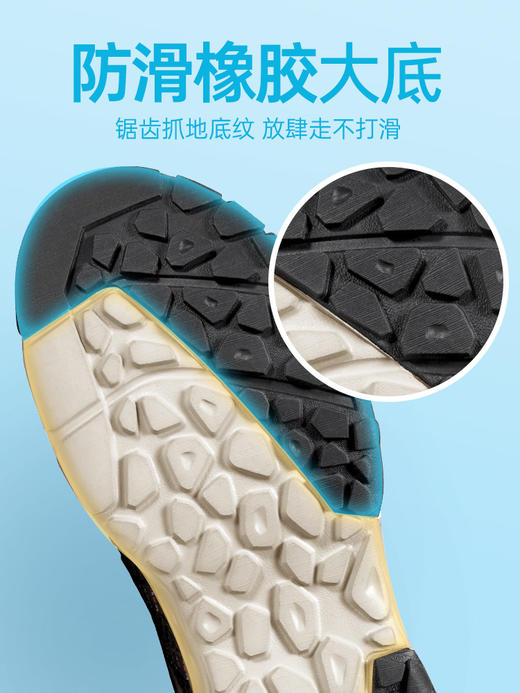 骆驼男鞋2025夏季新款溯溪鞋网鞋男透气薄款一脚蹬户外休闲运动鞋 GMS2210006 商品图2