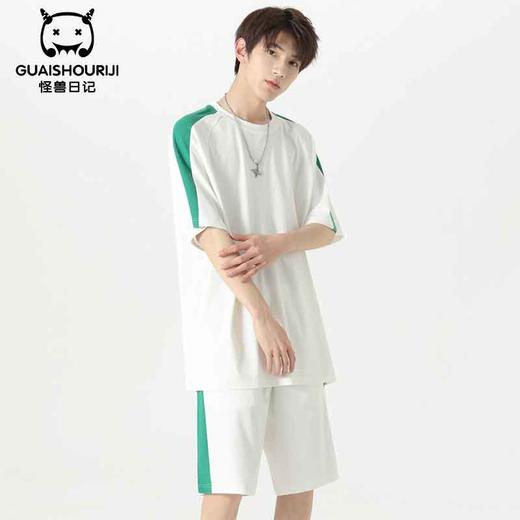 怪兽日记 冰感情侣套装男女同款休闲套装 商品图4