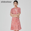 oldcolour2023夏新款气质碎花高腰短款旗袍式连衣裙女GN21101793 商品缩略图2