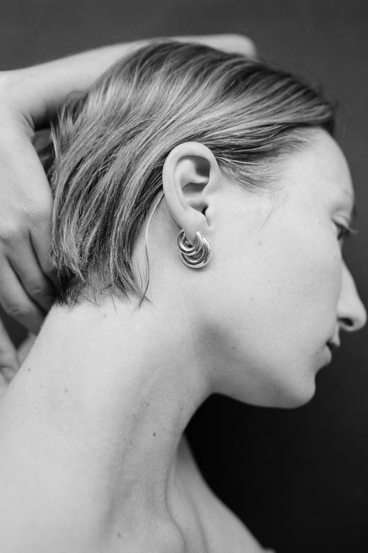 Sophie Buhai  纯银中号Bagel 圆形耳环（一对） 商品图4