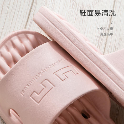 【凹凸漏水设计！居家浴室拖鞋】浴室拖鞋居家洗澡，沥水速干凉拖鞋，漏水凹凸按摩橡塑情侣拖鞋女 商品图2