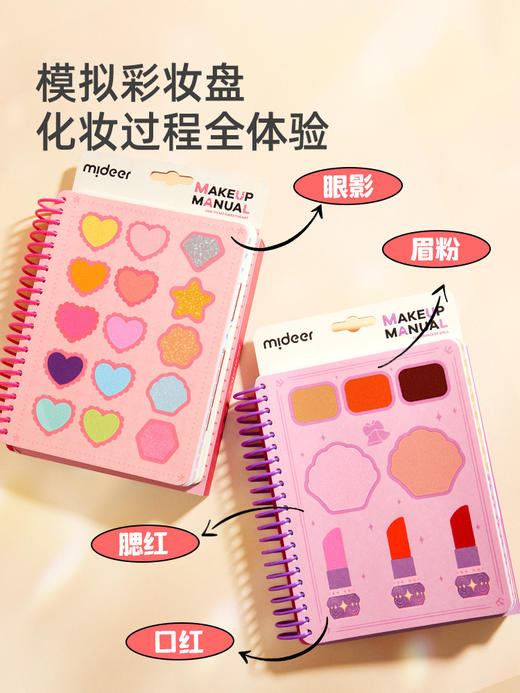 mideer弥鹿儿童手工diy制作公主化妆书女孩生日礼物创意粘贴玩具 商品图1