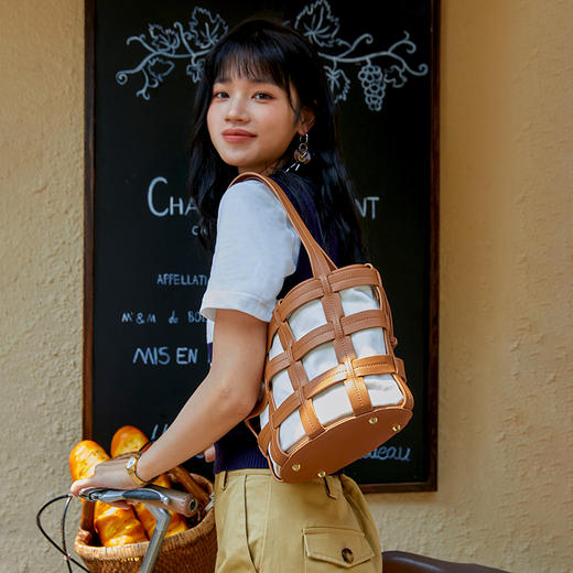 HARRIS SALOME 中号可拆卸镂空篮子包 商品图4