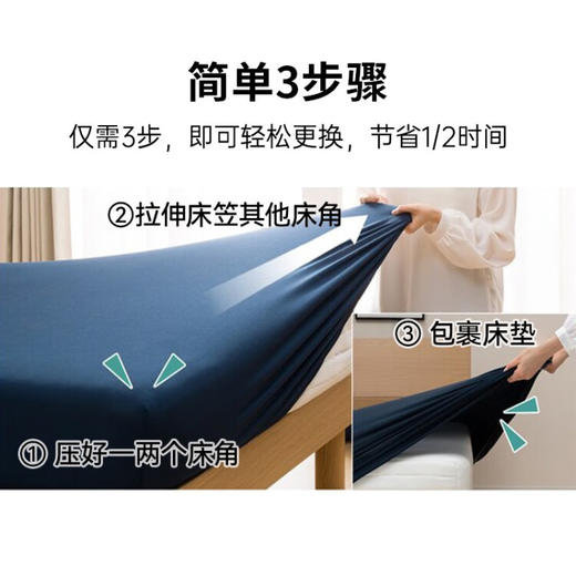 冷感高弹床笠 灰色/蓝色 单人/双人-特大双人通用 商品图1