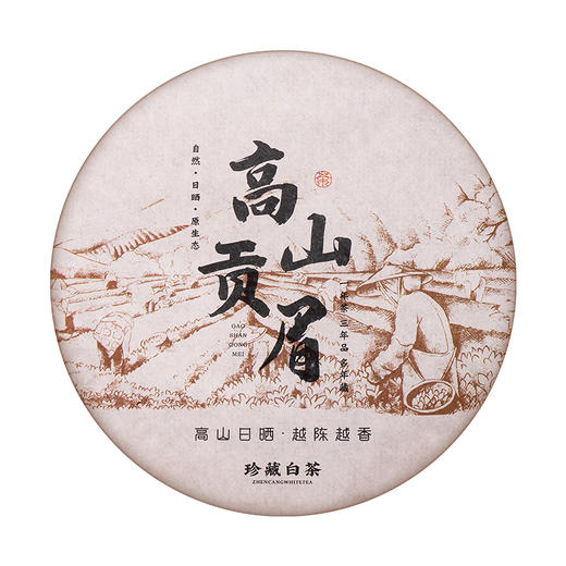 【推荐】中圣公高山贡眉老白茶茶饼300克 商品图0