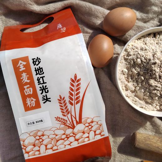 雁归情砂地红光头全麦面粉800g 商品图0