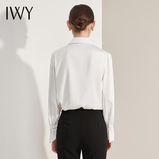 IWY/白色通勤风衬衫气质女神范高端商务打底内搭职业装套装B13141 商品图4