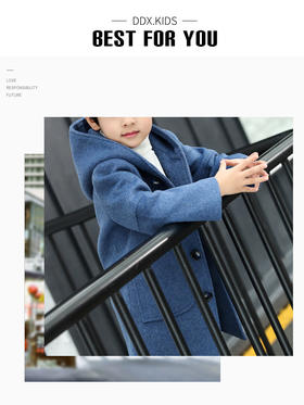裁缝学苑 TG06儿童韩版毛呢大衣1:1实物服装纸样剪裁图纸牛皮纸样