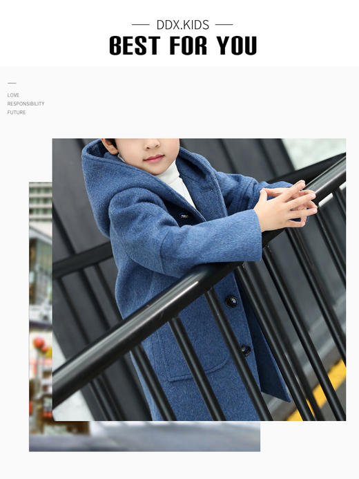 裁缝学苑 TG06儿童韩版毛呢大衣1:1实物服装纸样剪裁图纸牛皮纸样 商品图0