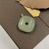 18K水青吊坠-铜钱扣四方扣 商品缩略图0