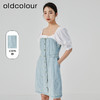 oldcolour2023夏季新款设计感小众方领纯棉牛仔连衣裙GN21107701 商品缩略图0