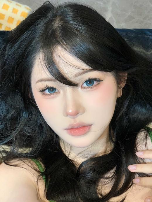 morimega日抛 晴空流星 漂亮的蓝色 14.5mm  日抛无售后！不同度数拍2盒 商品图5