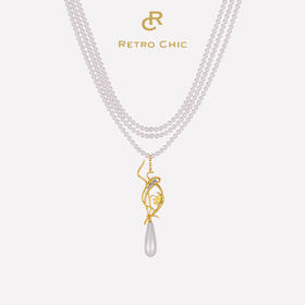 Victoria维多利亚系列｜百灵鸟铃兰花项链