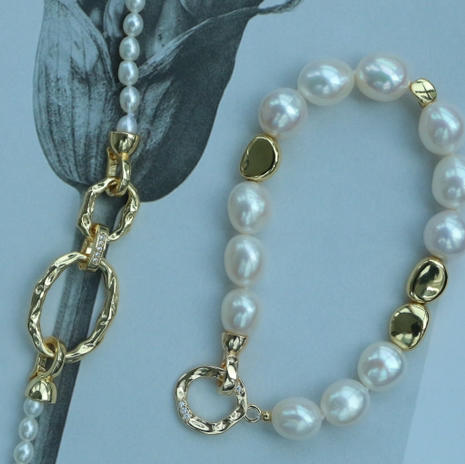 甄珠贝 手链+项链一体 可拆卸 巴洛克时尚个性项链 一条多戴 凹造型必备 商品图9