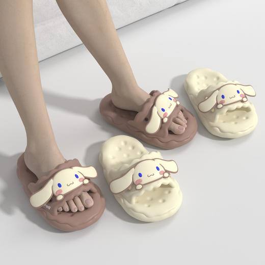 「四色可选！软萌大耳狗款」大耳狗凉拖鞋 女夏季卡通室内家居防滑厚底防滑浴室洗澡可爱 商品图1