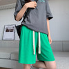 抽绳冰丝运动短裤女夏季薄款高腰显瘦休闲裤子宽松显瘦阔腿五分裤 商品缩略图3