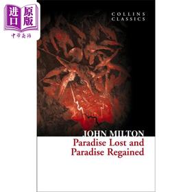 预售 【中商原版】柯林斯经典文学 失乐园 复乐园 Paradise Lost And Paradise Regained 英文原版 约翰 弥尔顿 John Milton