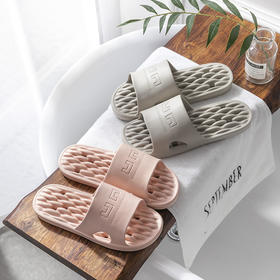 【凹凸漏水设计！居家浴室拖鞋】浴室拖鞋居家洗澡，沥水速干凉拖鞋，漏水凹凸按摩橡塑情侣拖鞋女