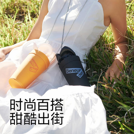 蕉下口袋女晴雨两用伞【赠花盆伞包】初蓓防紫外线黑胶遮太阳伞五折叠伞 商品图3