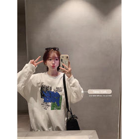 金蘑菇菇 New York S码 可爱暴击 卫衣合集/早春复古字母潮酷宽松长袖卫衣（主图1色New York）