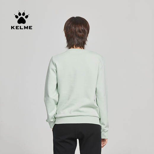 KELME卡尔美圆领卫衣女春季韩版时尚宽松休闲白色拼色字母上衣 商品图4