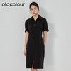 oldcolour2023夏季新款黑色气质高腰显瘦高级感连衣裙GN21101744 商品缩略图3
