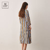 Marc O'Polo/MOP春夏圆领分割线条纹七分袖连衣裙女	354086221147 商品缩略图3