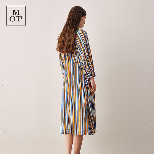 Marc O'Polo/MOP春夏圆领分割线条纹七分袖连衣裙女	354086221147 商品图3