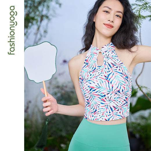 凡圣瑜伽春夏新中式印花背心F13221 商品图11