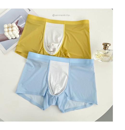 老米优品/3-5天！男士bi备夏日定制款，3条装《超薄网眼冰丝桑蚕丝底档超薄无痕内裤N86024》chao轻薄，chao透气，穿上瘾的宝藏款！NK230419A 商品图10