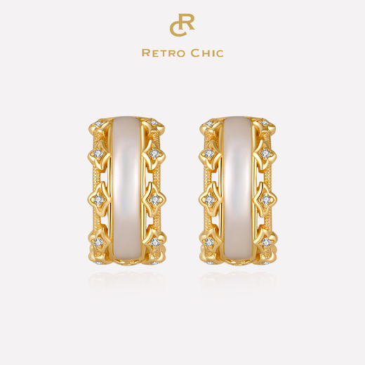 Dream梦系列｜白贝蕾丝耳环 商品图0