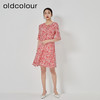 oldcolour2023夏季新款时尚气质高腰短款碎花连衣裙女GN21102792 商品缩略图3