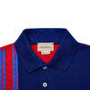 GUCCI 古驰 童装条纹红蓝拼接编织logo翻领POLO衫短袖 711540XJEX7 商品缩略图3