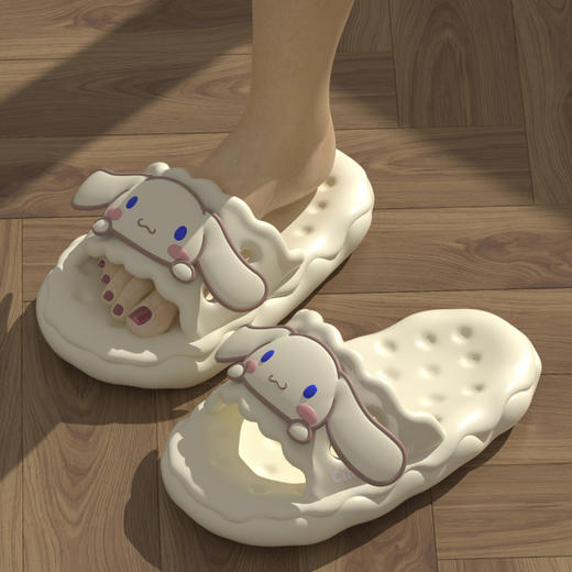 「四色可选！软萌大耳狗款」大耳狗凉拖鞋 女夏季卡通室内家居防滑厚底防滑浴室洗澡可爱 商品图0