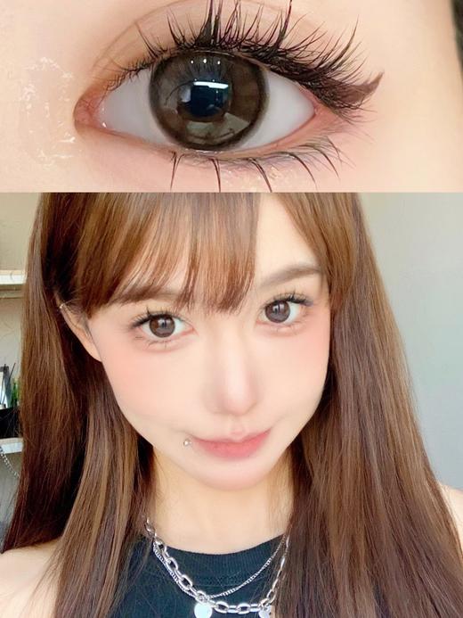 leenscolor 杨梅冰 棕 好乖啊  14.2mm 年抛 含硅水凝胶 商品图4