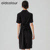 oldcolour2023夏季新款黑色气质高腰显瘦高级感连衣裙GN21101744 商品缩略图4