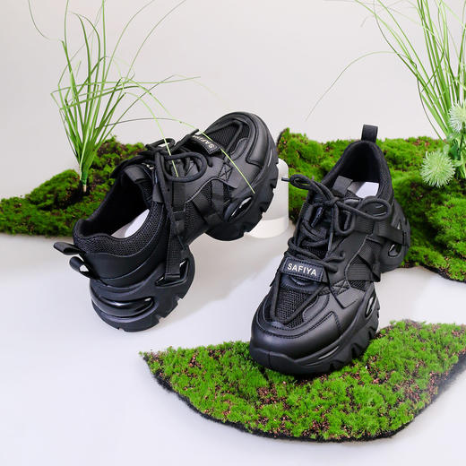 Safiya/索菲娅2023秋季新品炸街网红厚底透气网面小众增高老爹鞋 SF33112442/ SF31112442 商品图7