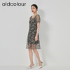 oldcolour2023夏季新款气质蕾丝吊带碎花连衣裙两件套GN21101726 商品缩略图2