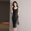 修身背心裙子法式气质吊带针织连衣裙CC-16-6692 商品缩略图8