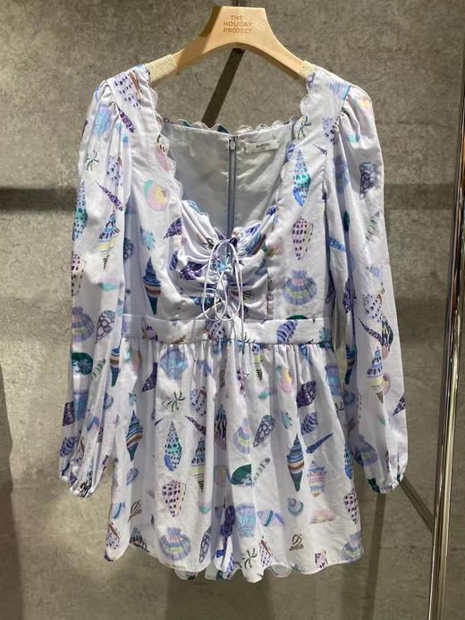 Marysia - SIP SIP JUMPSUIT-DUSK SHELL PRINT - 女装连身裙 - 白底印花 商品图0