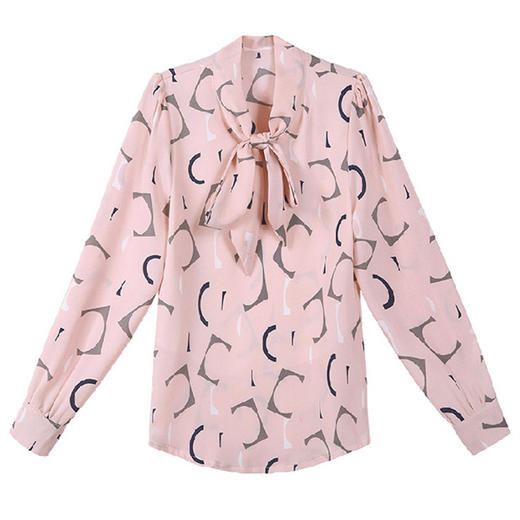 SMZ6031 雪纺衬衫女士2023新款春季小衫气质洋气春装上衣时尚打底长袖衬衣 商品图4