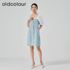 oldcolour2023夏季新款设计感小众方领纯棉牛仔连衣裙GN21107701 商品缩略图3