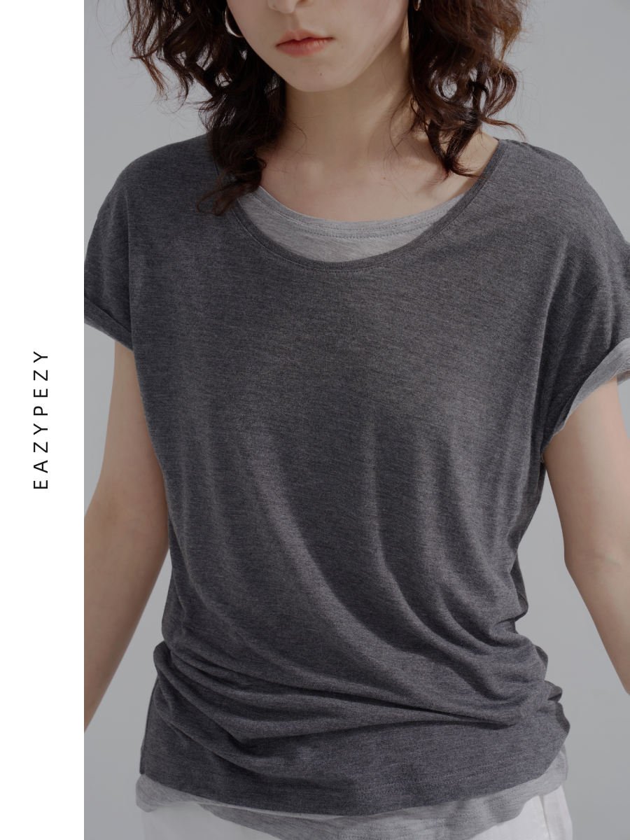 EAZYPEZY 2023SS 竹纤维圆领T恤