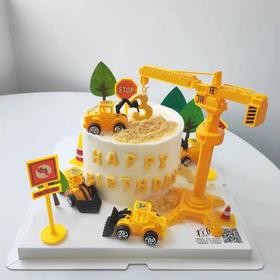 挖挖机（奶油戚风蛋糕） | 糕匠