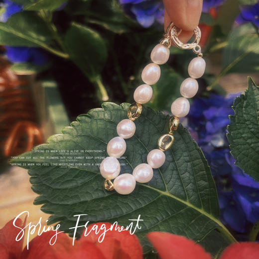 甄珠贝 手链+项链一体 可拆卸 巴洛克时尚个性项链 一条多戴 凹造型必备 商品图7