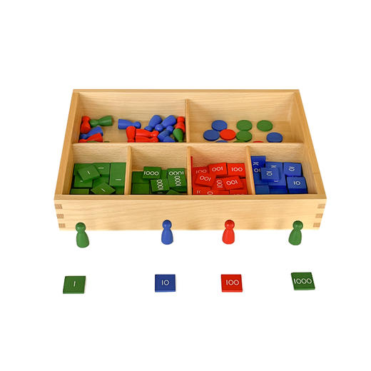蒙台梭利邮票游戏早教算数训练益智木制游戏幼儿园蒙氏数学区教具 商品图4