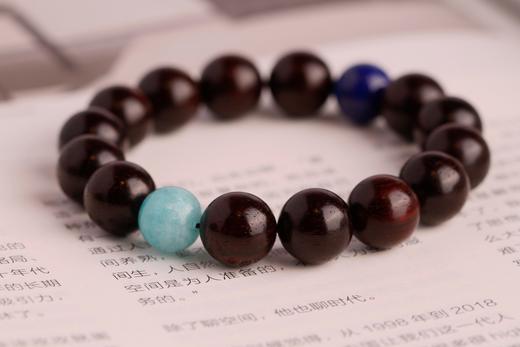 XYZT0083°小叶紫檀带金星佛珠男女手饰 商品图2