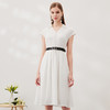 没有皮带-EITIE爱特爱夏季新款V领简约修身百搭连衣裙7007741 商品缩略图2