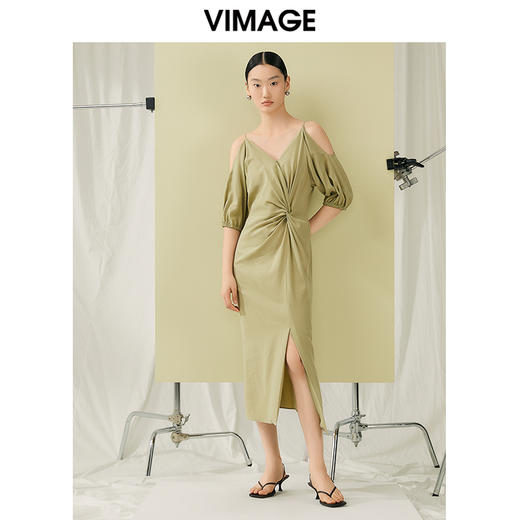 VIMAGE纬漫纪夏季新款时尚个性设计显瘦连衣裙女V1907529 商品图0