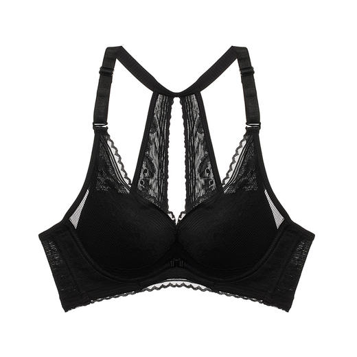 都市丽人自然舒适蕾丝中厚常规文胸内衣有钢圈四排扣LB33Z6 商品图3